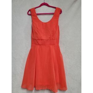 New Backless Pleaded Bow Clip Back Dress